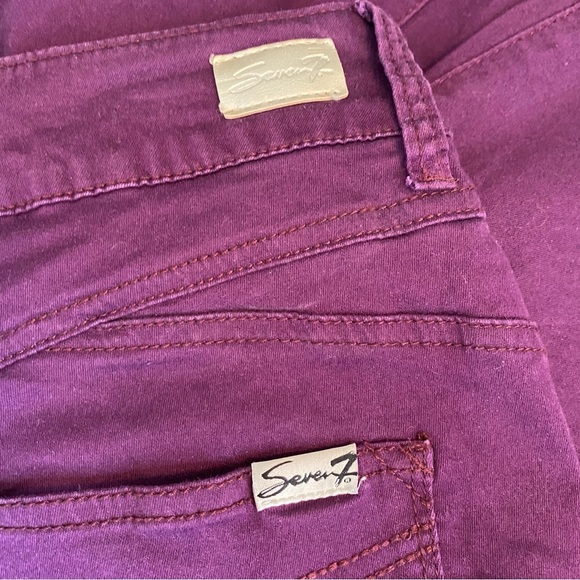 Seven7 Purple High Rise Skinny Jeans - Picture 7 of 9